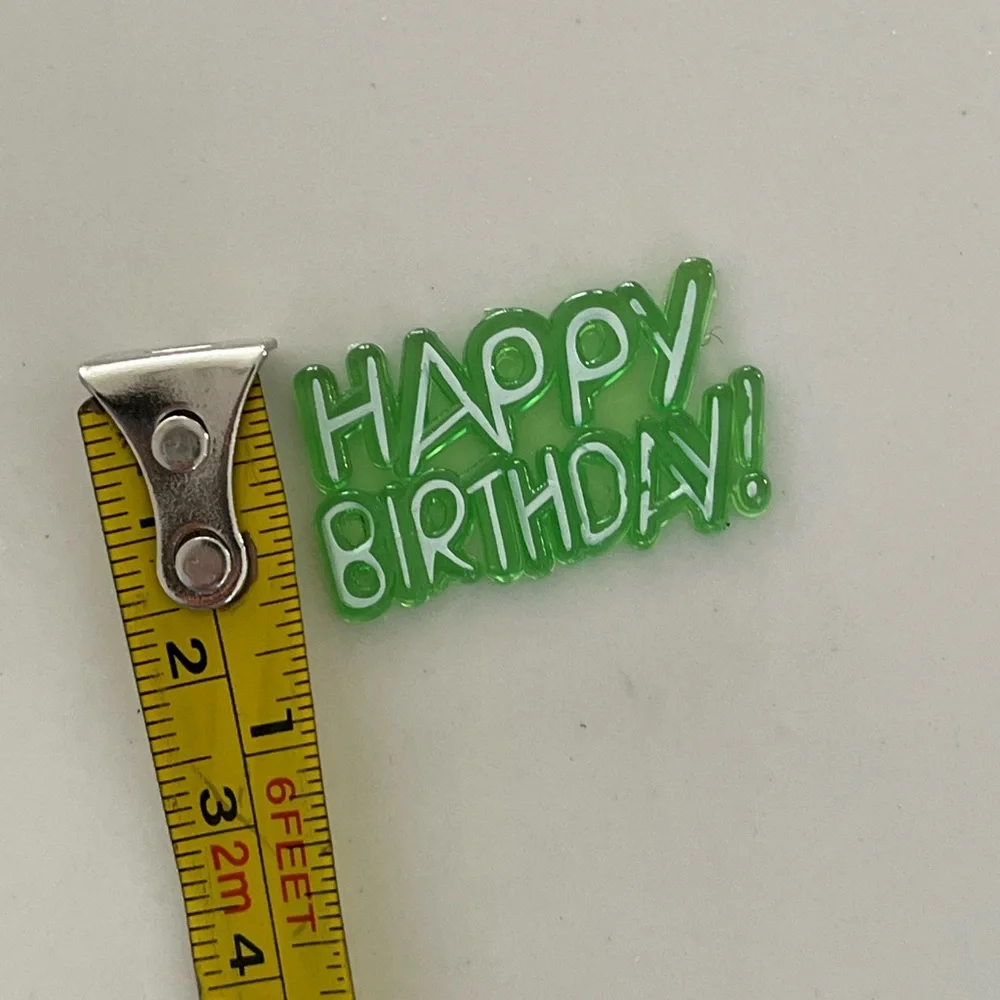Happy birthday plastic signs and letters/numbers for cakes & cupcakes & signs!